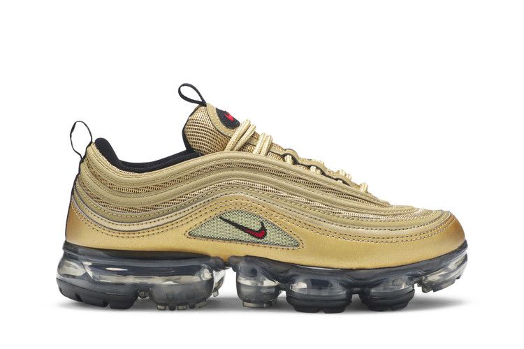 Nike Air VaporMax 97 GS 'Metallic Gold' — Metallic Gold/Varsity Red