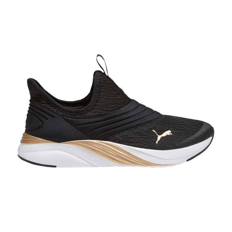Puma Wmns Softride Sophia 2 'Slip Metal - Black' — Black/Gold/White