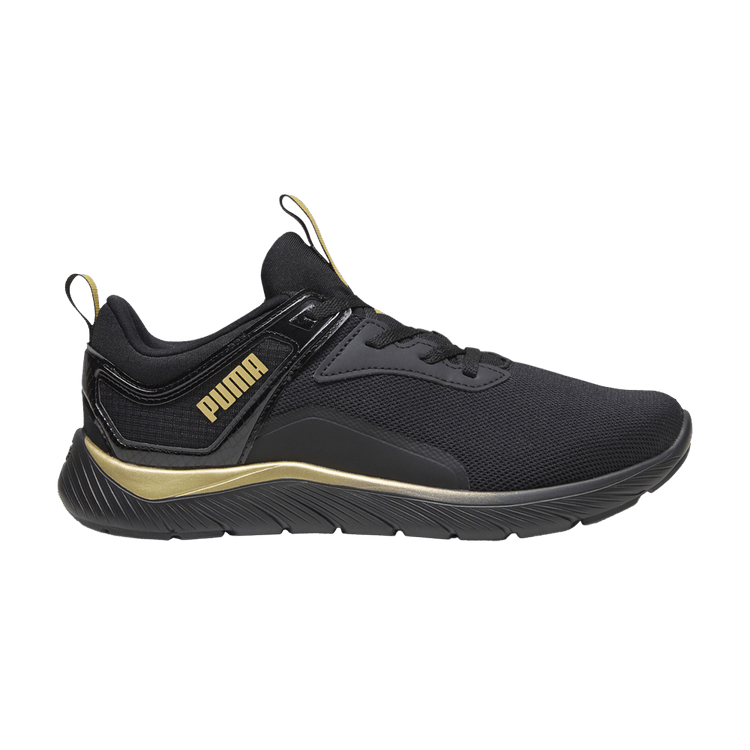Puma Wmns Softride Remi 'Molten Metal - Black Gold' — Black/Gold