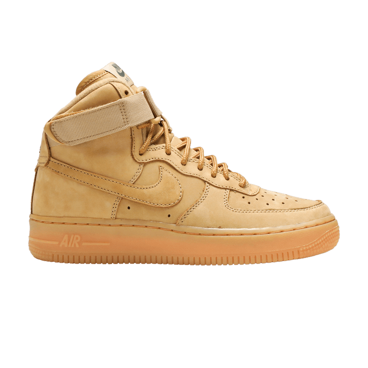 Nike Air Force 1 High LV8 GS 'Flax' — Flax/Flax-Outdoor Green