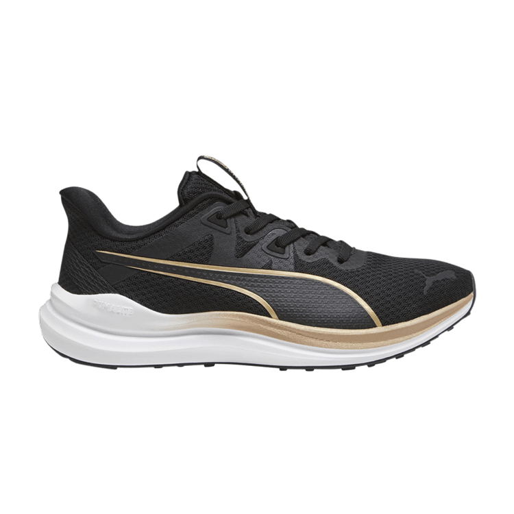Puma Reflect Lite 'Molten Metal - Black Team Gold' — Black/Team Gold