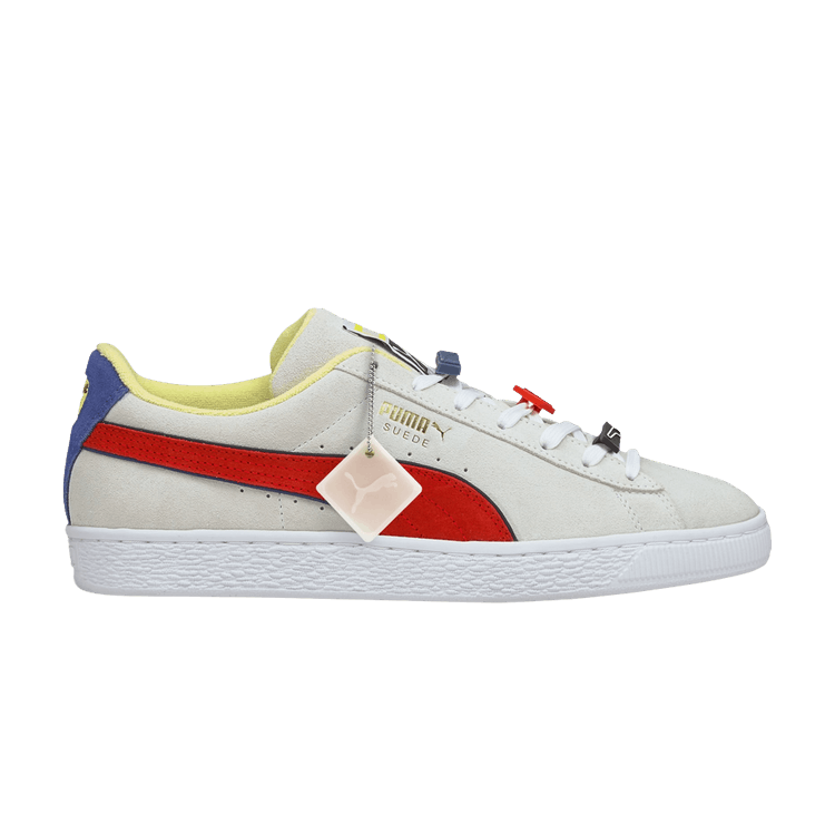 Puma Suede 'Decor8' — White/Poppy Red