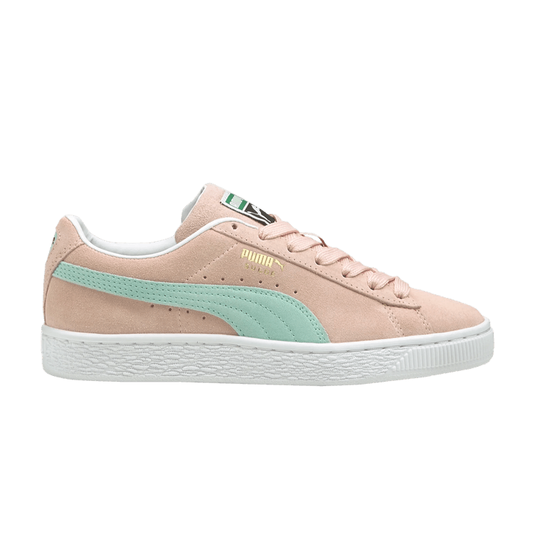 Puma Suede Classic 21 Jr 'Lotus Eggshell Blue' — Lotus/Eggshell Blue