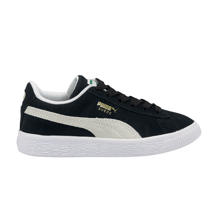 Puma Suede Classic 21 Jr 'Black White' — Black/White
