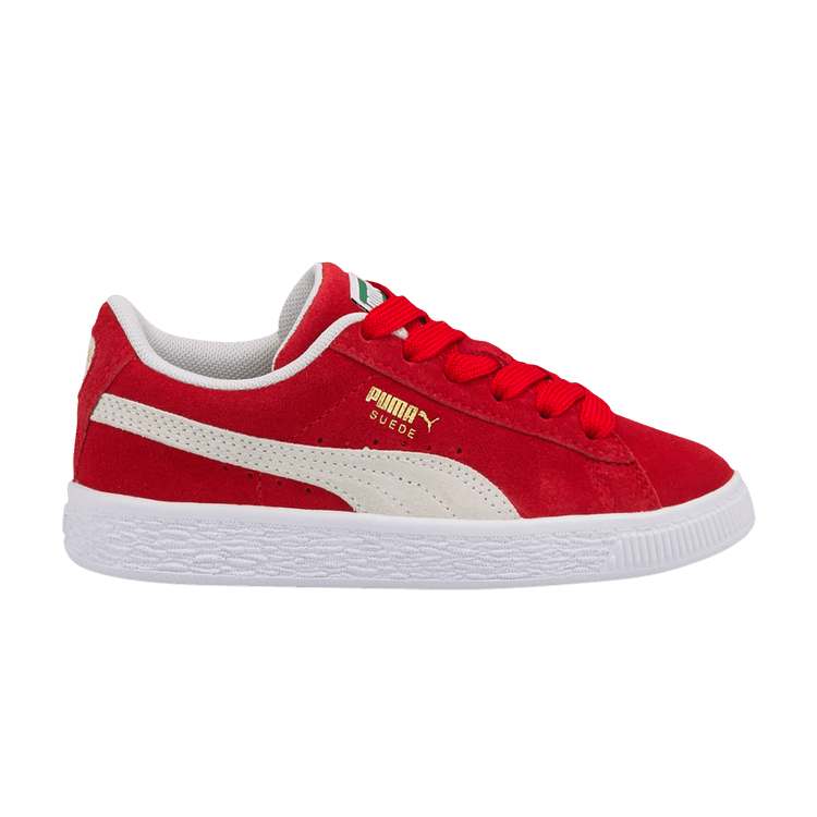 Puma Suede Classic 21 Jr 'High Risk Red' — High Risk Red/White