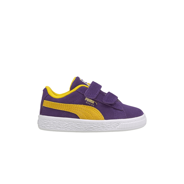 Puma Suede Teams Infant 'Los Angeles Lakers' — Prism Violet/Spectra Yellow