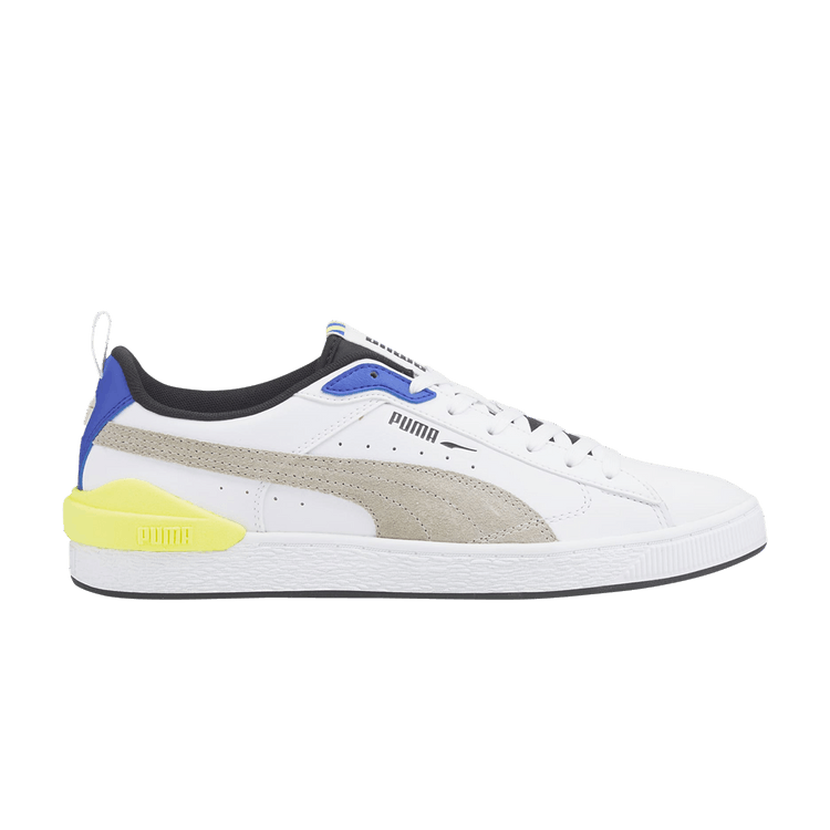 Puma Suede Bloc 'White Silver Blue' — White/Silver