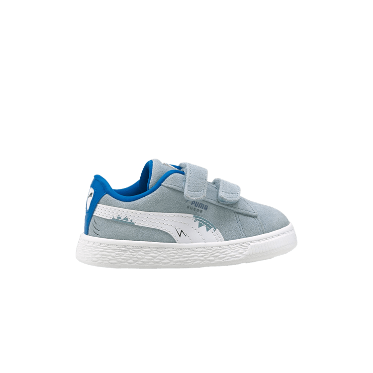 Puma Suede Lil Infant 'Shark' — Blue Fog/White