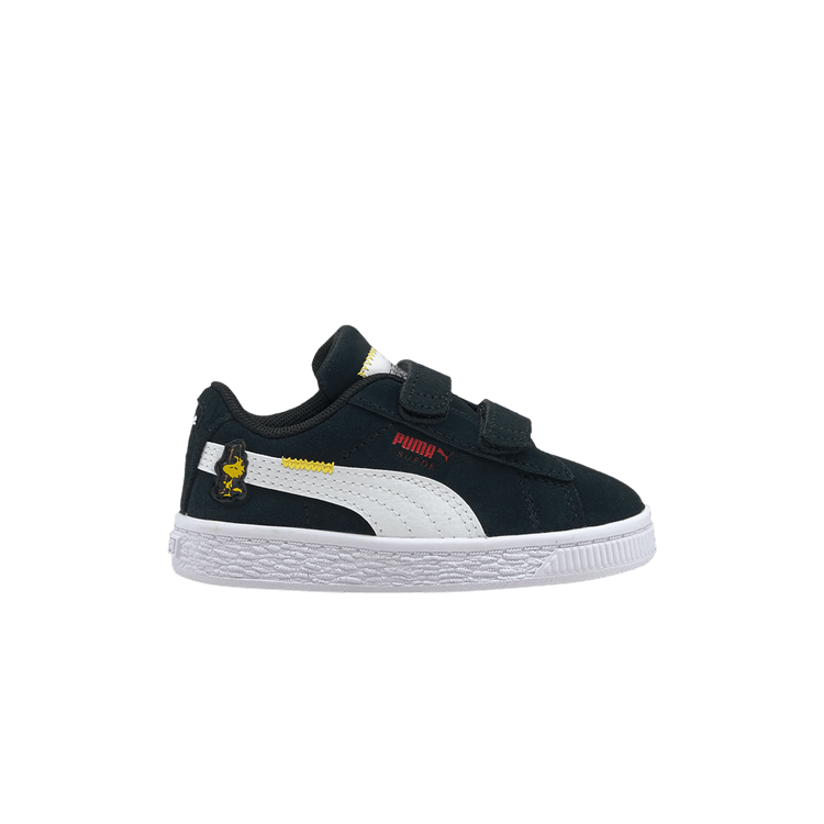 PEANUTS x Puma Suede Classic 21 Infant 'Snoopy, Woodstock and Charlie Brown' — Black/White