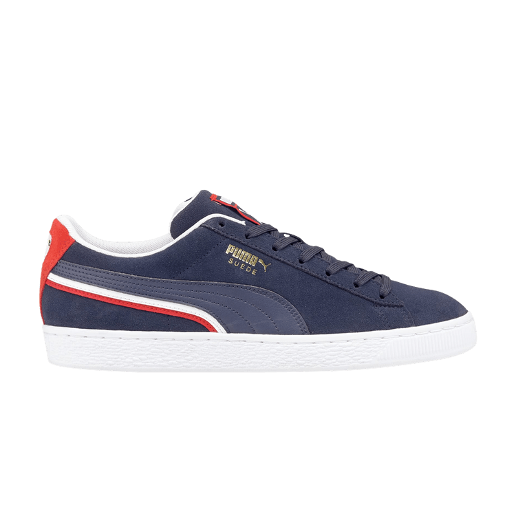 Puma Suede 'Triplex' — Peacoat/High Risk Red/White