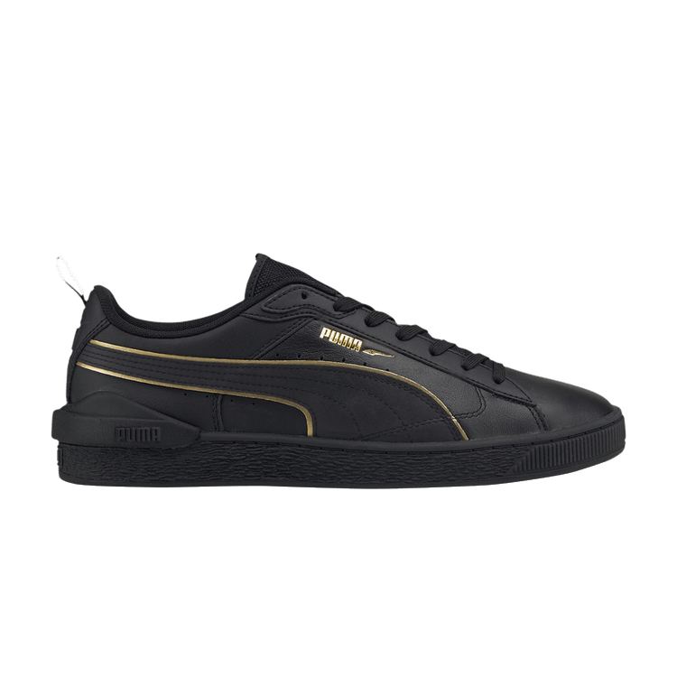 Puma Suede Bloc 'Liquid Metal - Black Team Gold' — Black/Team Gold