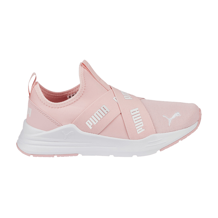 Puma Wired Run Slip-On Big Kid 'Almond Blossom White' — Almond Blossom/White