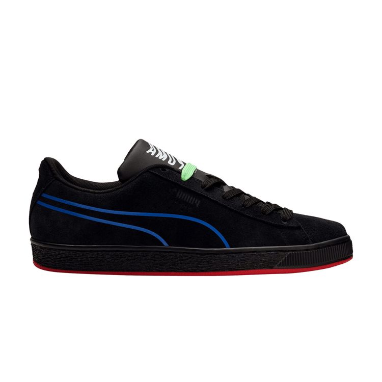 Puma Suede 'Hypnotic' — Black/Lapis Blue/Red