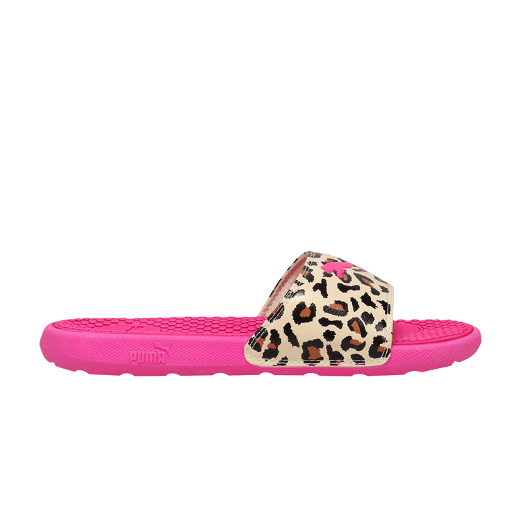 Puma Wmns Cool Cat BX Slide 'Pink Glow Cheetah' — Pink Glow/Summer Melon/Pheasant
