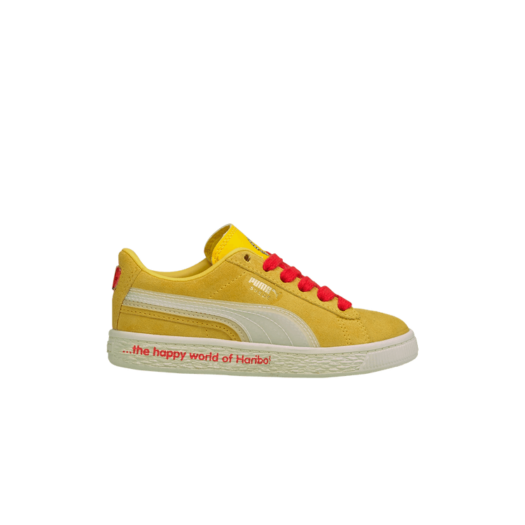 Haribo x Puma Suede Triplex Little Kid 'Gold Bears' — Mimosa/Whisper White
