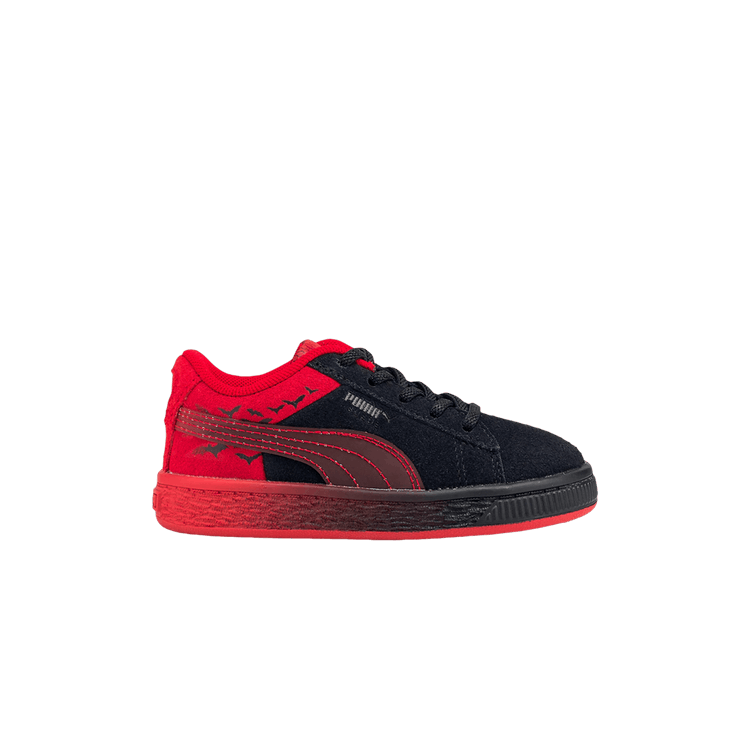 Batman x Puma Suede Classic Infant 'Black Barbados Cherry' — Black/Barbados Cherry