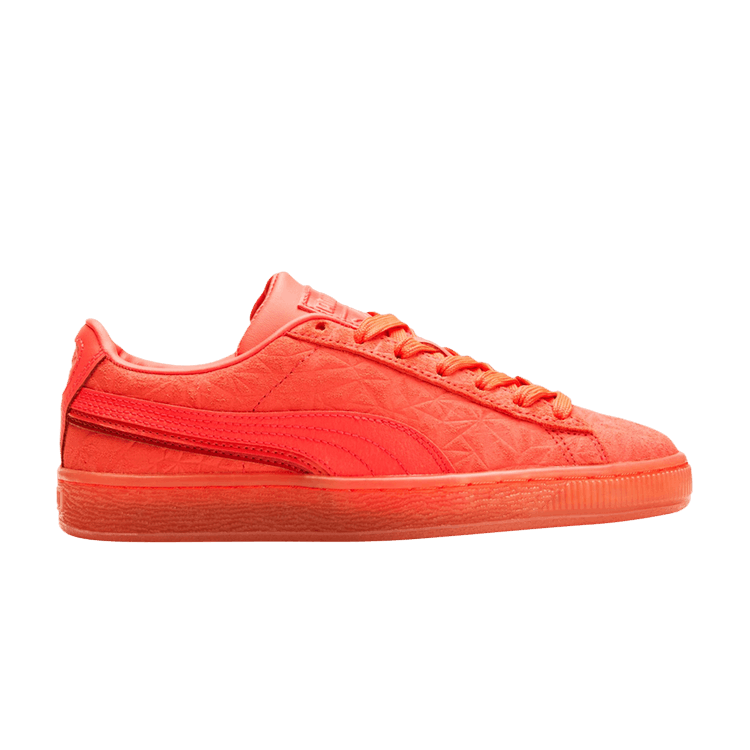 Puma Suede Triplex Mono Jr 'Quake - Sunblaze' — Sunblaze/Paradise Pink/Persian Red