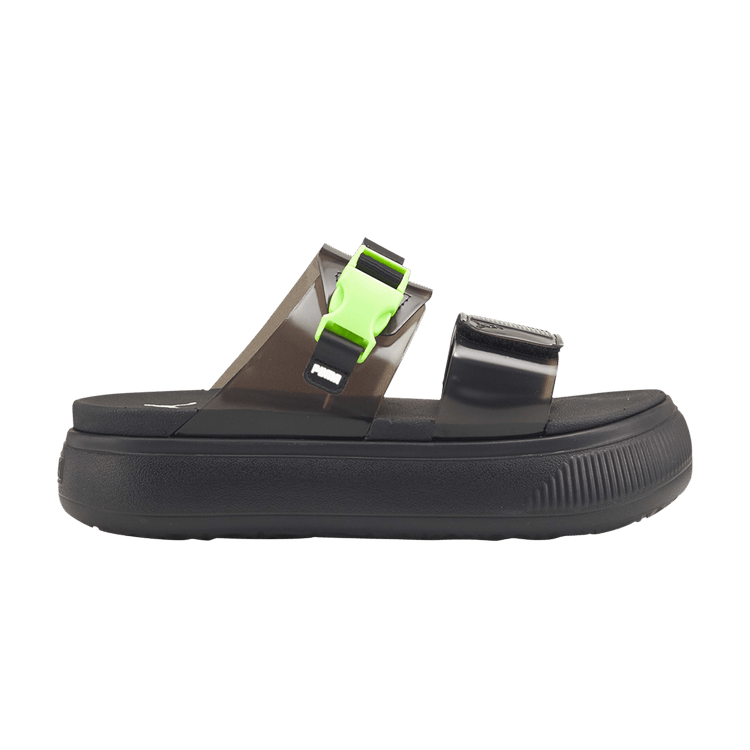 Puma Wmns Suede Mayu Pop Sandal 'Black Fizzy Light' — Black/Fizzy Light