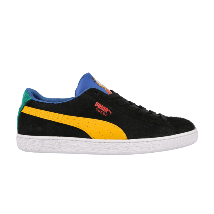 Garfield x Puma Suede Jr 'Hungry Garfield' — Dark Cheddar/Celandine/Vallarta Blue