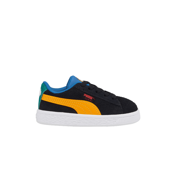 Puma Garfield x Suede Infant 'Hungry Garfield' — Dark Cheddar/Celandine/Vallarta Blue