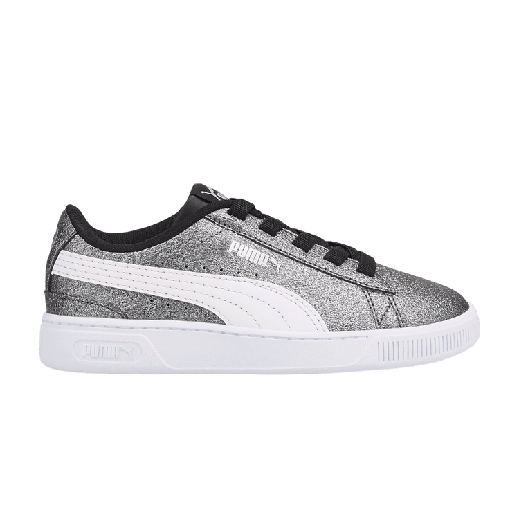 Puma Vikky V3 Little Kid 'Glitz - Black Silver' — Black/White/Silver