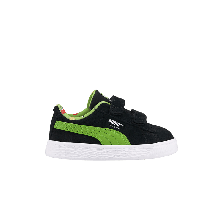 Puma Suede Light Flex Infant 'Fruitmates - Black Greenery' — Black/Greenery