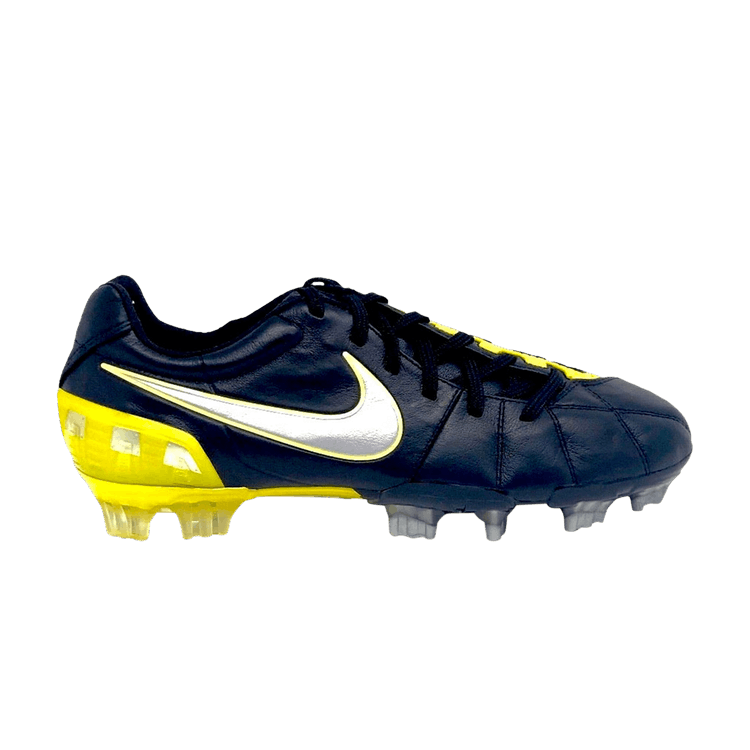 Nike Total 90 Laser 3 K-FG 'Black Vibrant Yellow' — Black/Metallic Silver/Vibrant Yellow