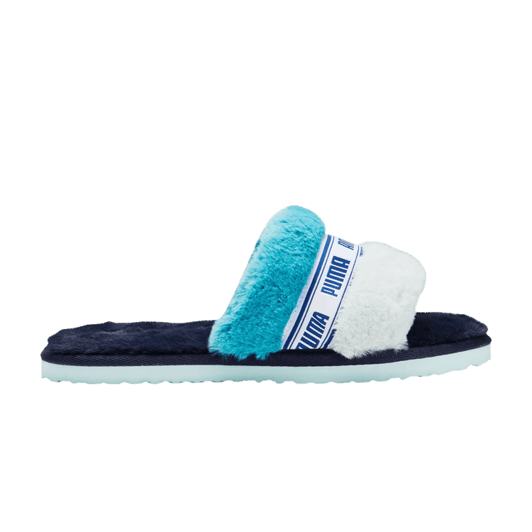 Puma Wmns Fluff Slide 'Jazzy - Parisian Night' — Parisian Night/Mykonos Blue/Nitro Blue/Porcelain