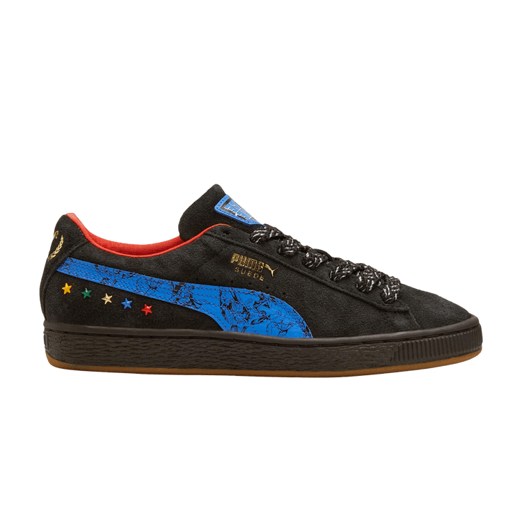 DC Comics x Puma Suede Big Kid 'Justice League' — Black/Bluemazing