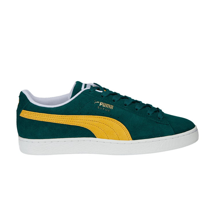 Puma Suede Teams 2 'Celtics' — Varsity Green/Mustard Seed/White
