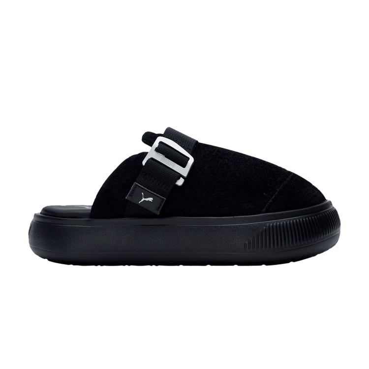 Puma Wmns Suede Mayu Mule 'Black Silver' — Black/Silver