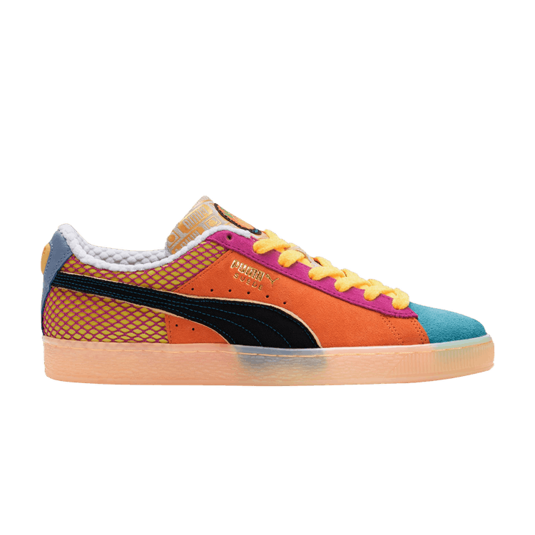 Puma Suede Classix 'Out of Season' — Scuba Blue/Black/Carrot