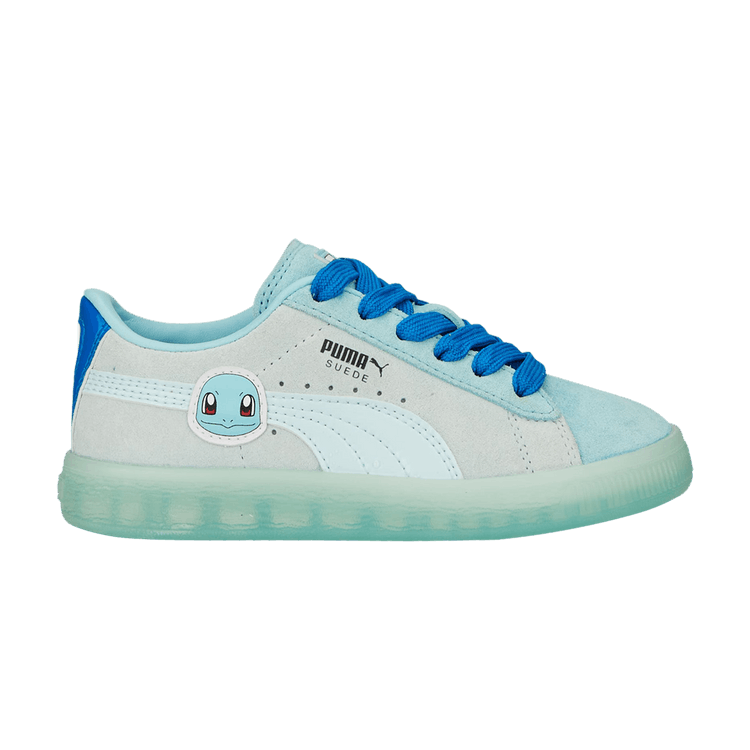 Pokémon x Puma Suede Little Kid 'Squirtle' — Petit Four/Nitro Blue