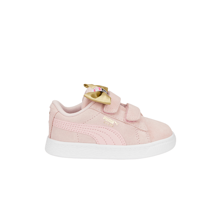 Puma Suede Classic Light Flex V Infant 'Bow - Almond Blossom' — Almond Blossom/White