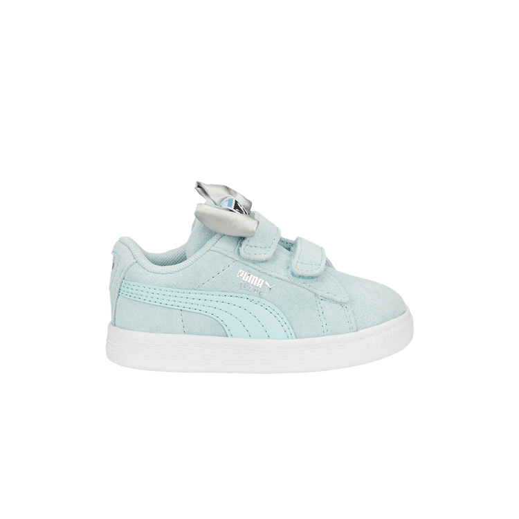 Puma Suede Classic 5 Infant 'Light Flex Bow' — Light Aqua/White