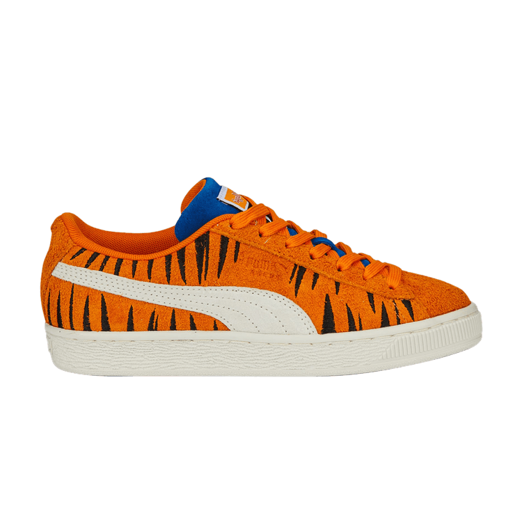 Frosted Flakes x Puma Suede Big Kid 'Tony the Tiger' — Flame Orange/Vaporous Gray