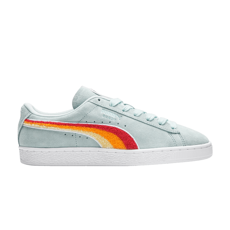 Puma Suede Classic 'Pride' — Light Aqua/White