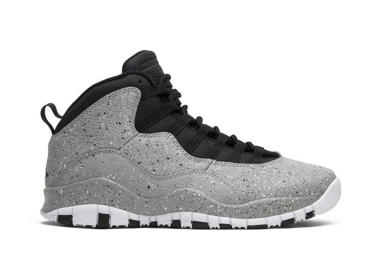 Air Jordan 10 Retro 'Cement' — Light Smoke Grey/University Red-Black-White