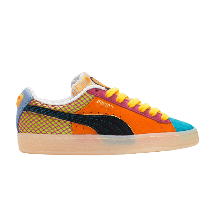Puma Suede Classix Jr 'Out of Season' — Scuba Blue/Black/Carrot
