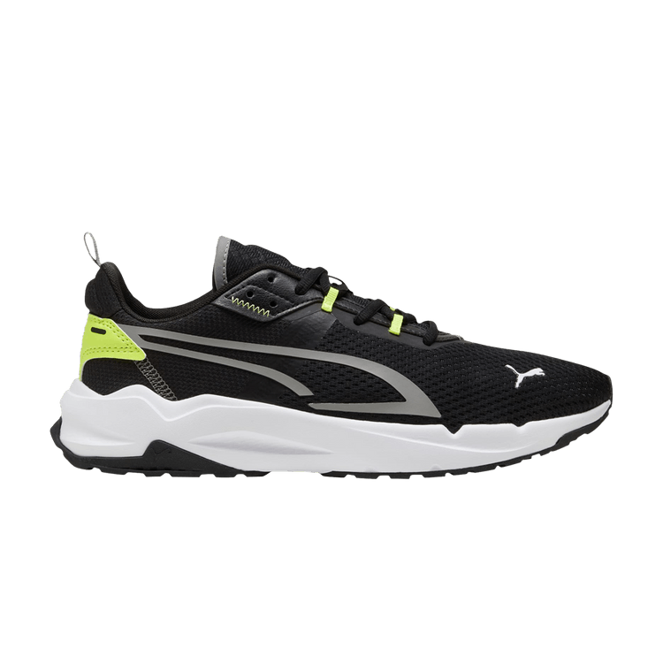 Puma Stride 'Black Electric Lime' — Black/Stormy Slate/Electric Lime