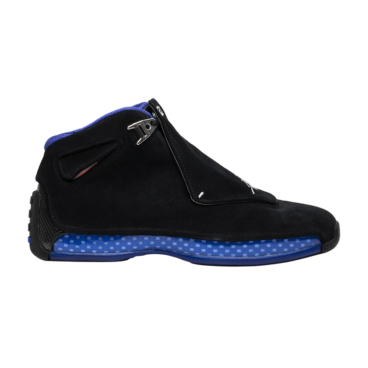 Air Jordan 18 Retro 'Black Sport Royal' 2018 — Black/Metallic Silver/Sport Royal