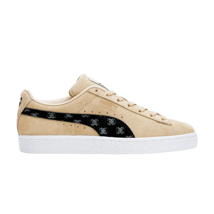 Puma Wmns Suede Classic T7 'Light Sand Monogram' — Light Sand/Black/White