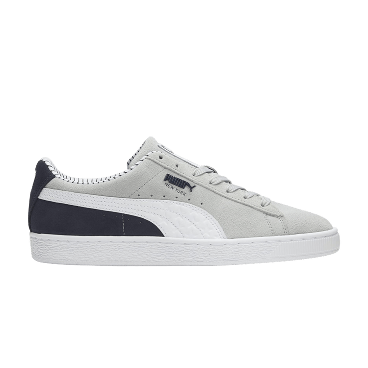 Puma Suede Classic 'NYC Pinstripe' — Platinum Grey/White/Parisian Night