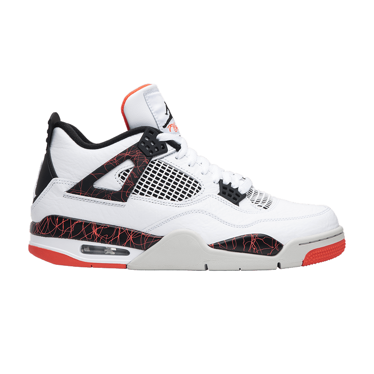 Air Jordan 4 Retro 'Pale Citron' — White/Black/Bright Crimson/Pale Citron