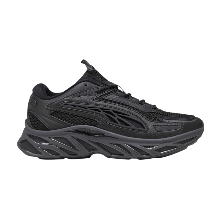 Puma Exotek Nitro 'Black Dark Grey' — Black/Flat Dark Grey