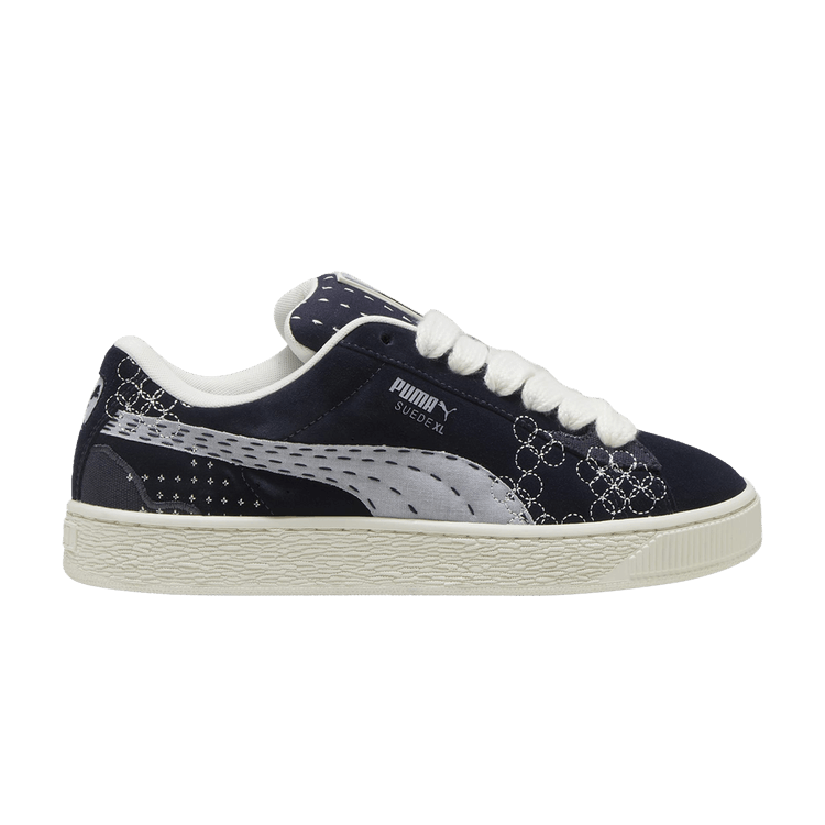 Puma Suede XL 'Sashiko - New Navy' — New Navy/Vapor Grey