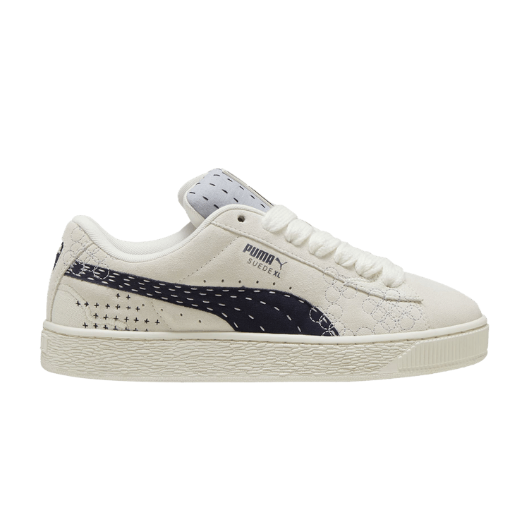 Puma Suede XL 'Sashiko - Warm White' — Warm White/Vapor Grey