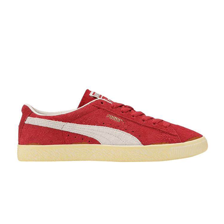 Puma Suede 'Warm White Club Red' — Warm White/Club Red