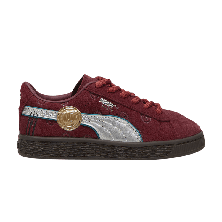 One Piece x Puma Suede Little Kid 'Red Hair Pirates' — Team Regal Red/Silver