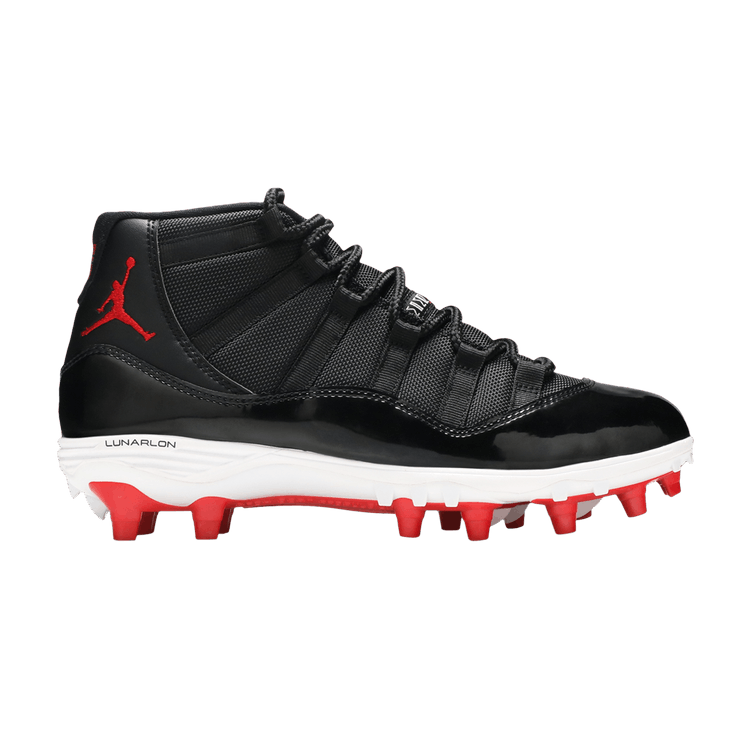 Air Jordan 11 Retro Cleat 'Bred' — Black/University Red/White